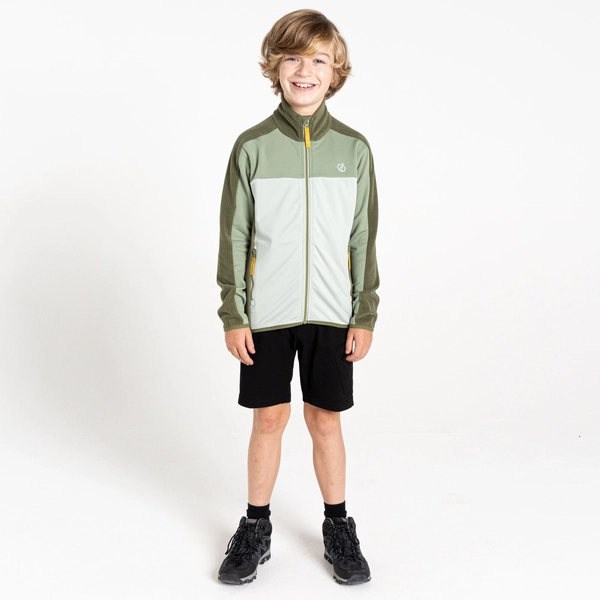 dare 2b Kids' Emergent IV Stretch Midlayer | Hedge Green