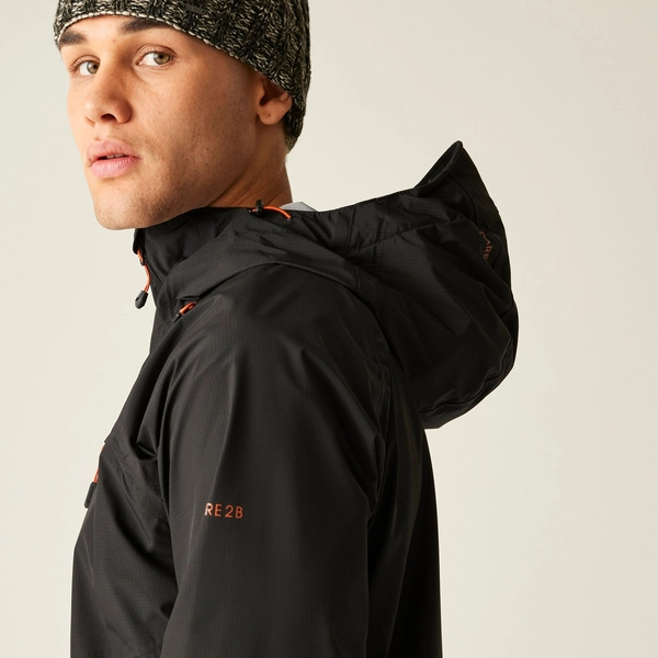 Dare 2b Men's Breathe Out 2.5 Layer Waterproof Jacket | Black
