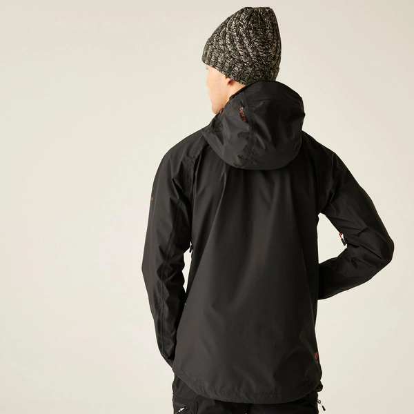 dare 2b Men's Breathe Out 2.5 Layer Waterproof Jacket | Black