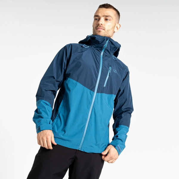 Dare 2b Men's Breathe Out 2.5 Layer Waterproof Jacket | Bluesteel