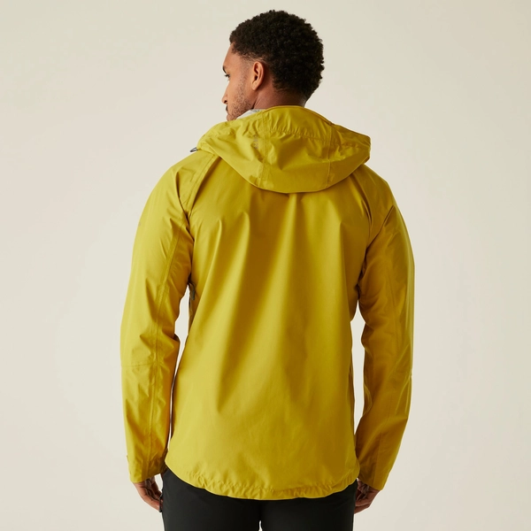 dare 2b Men's Breathe Out 2.5 Layer Waterproof Jacket | Yellow Gold