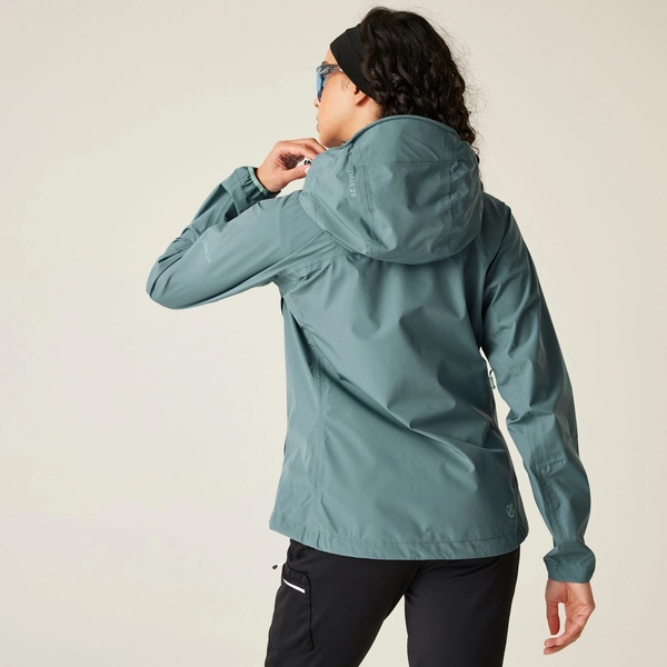 dare 2b Women's Breathe Easy 2.5 Layer Waterproof Jacket | Element Grey