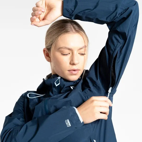 Dare 2b Women's Breathe Easy 2.5 Layer Waterproof Jacket | Moonlight Denim