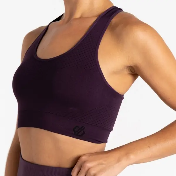 Dare 2b Women's Don't Sweat It III Sports Bra | Deep Plum