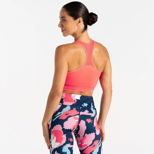 Dare 2b Women's Don't Sweat It III Sports Bra | Peach Bloom