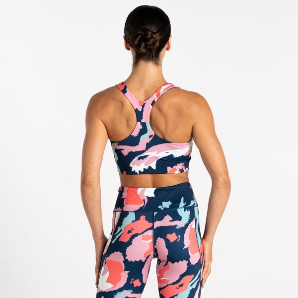 Dare 2b Women's Swift III Sports Bra | Marble Swirl Print