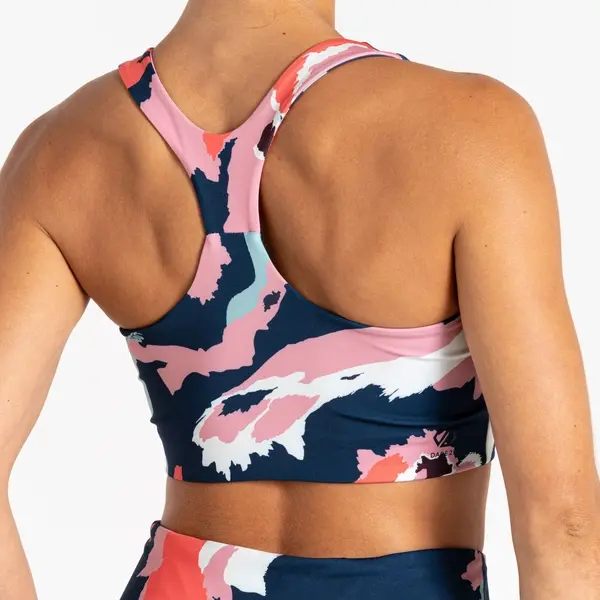 Dare 2b Women's Swift III Sports Bra | Marble Swirl Print