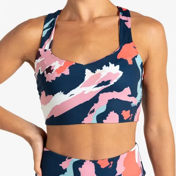 Dare 2b Women's Swift III Sports Bra | Marble Swirl Print