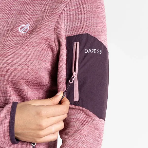 Dare 2b Women's Torrek Mountain Zip Through Fleece | Lilas & Deep Plum