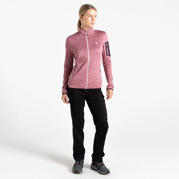dare 2b Women's Torrek Mountain Zip Through Fleece | Lilas & Deep Plum