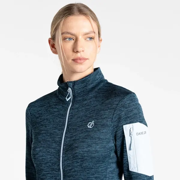 Dare 2b Women's Torrek Mountain Zip Through Fleece | Moonlight Denim