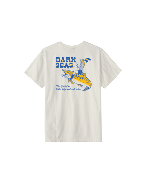 dark seas A Little Different Pigment T-Shirt ANTIQUE WHITE