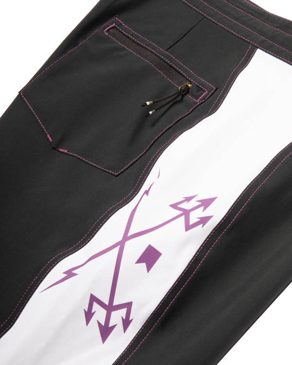 Dark Seas Allen Boardshort BLACK/WHITE