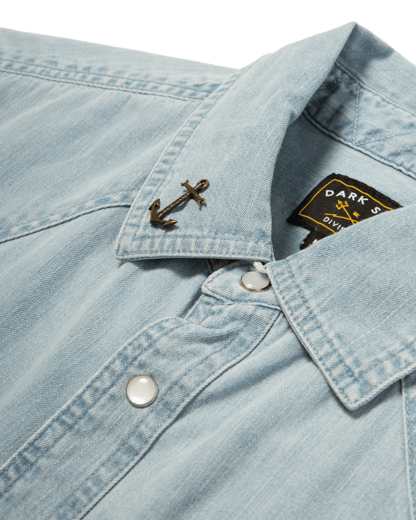Dark Seas Autry SS Shirt LIGHT INDIGO