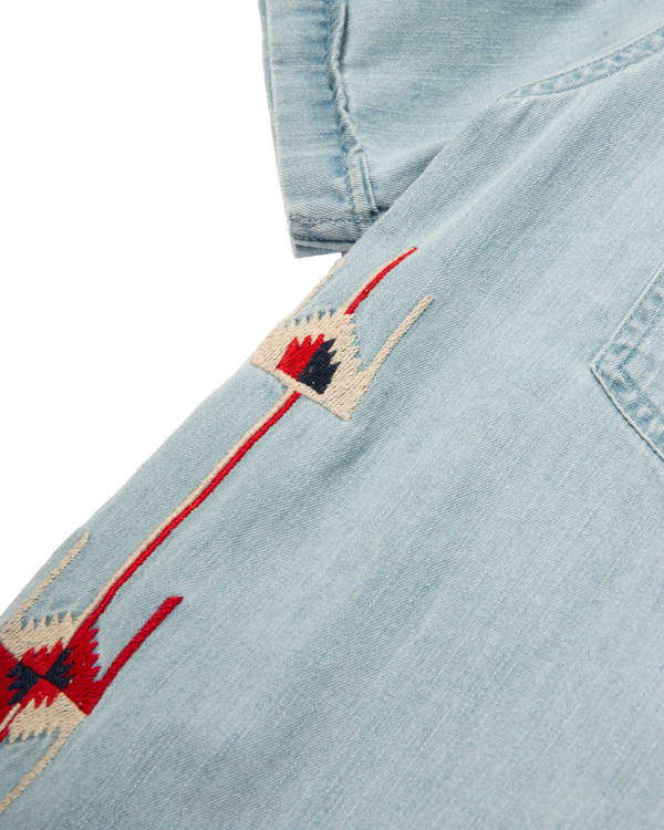 Dark Seas Autry SS Shirt LIGHT INDIGO