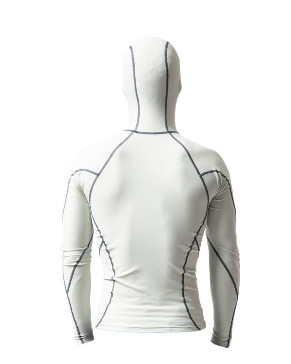Dark Seas Bandit LS Hooded Rash Guard GREY