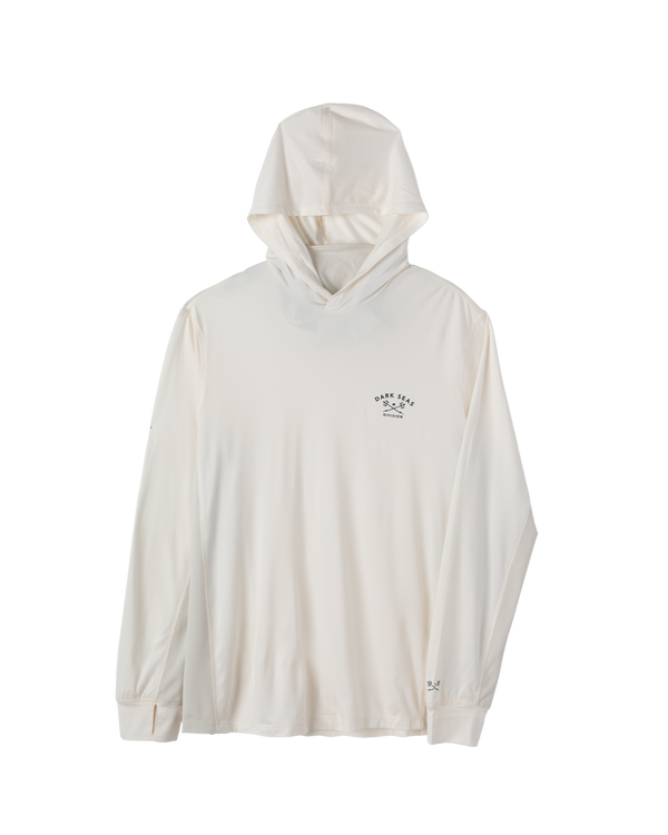 dark seas Bimini LS Hooded T-Shirt OFF WHITE