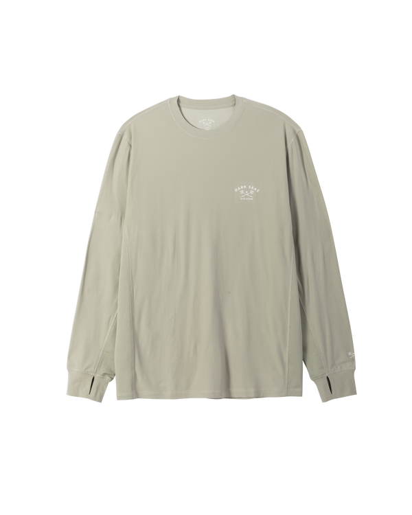 dark seas Bimini LS Uv T-Shirt MOSS