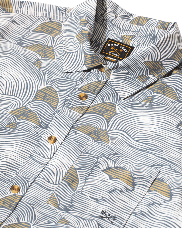 Dark Seas Bobby SS Shirt NAVY/GOLD