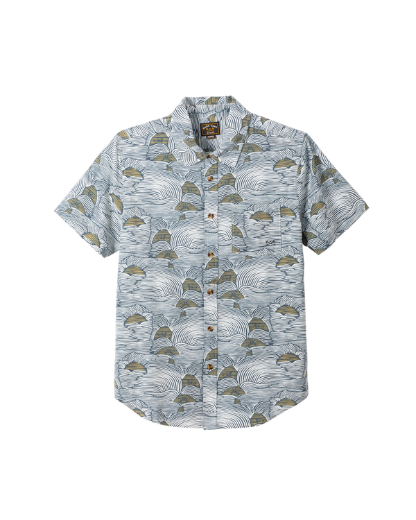 dark seas Bobby SS Shirt NAVY/GOLD