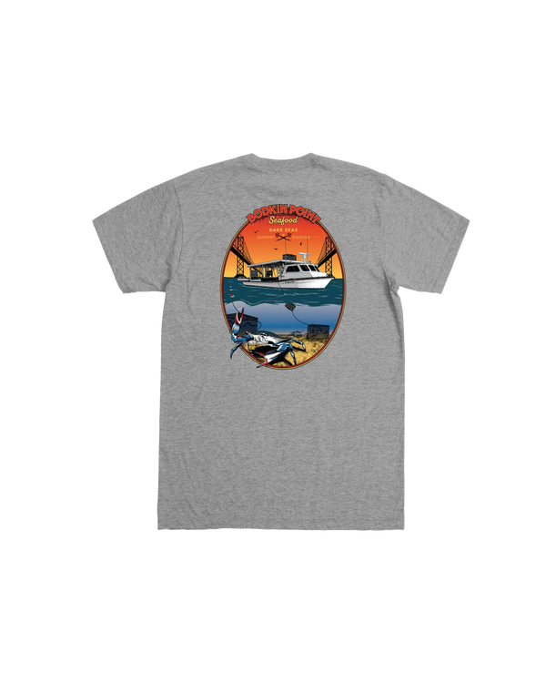 dark seas Bodkin Point Stock T-Shirt HEATHER GREY