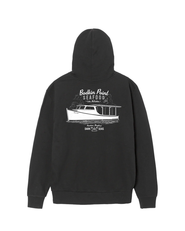 dark seas Crab Stand Pullover Hood PIGMENT BLACK