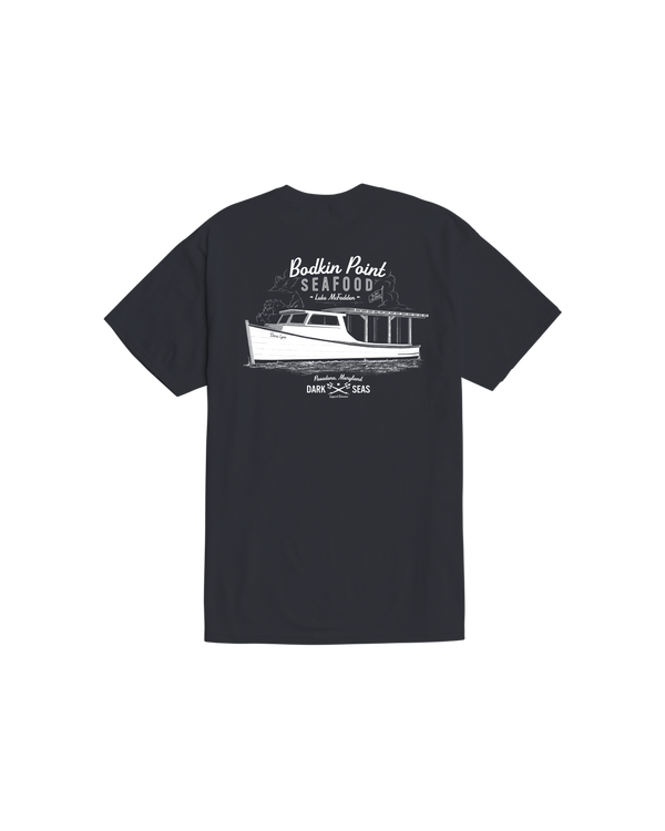 dark seas Crab Stand Stock T-Shirt VINTAGE BLACK