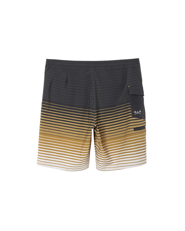 Dark Seas Deepwater Boardshort BLACK/TOBACCO