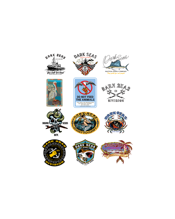 dark seas Ds Sticker Pack X 10Pk ASSORTED