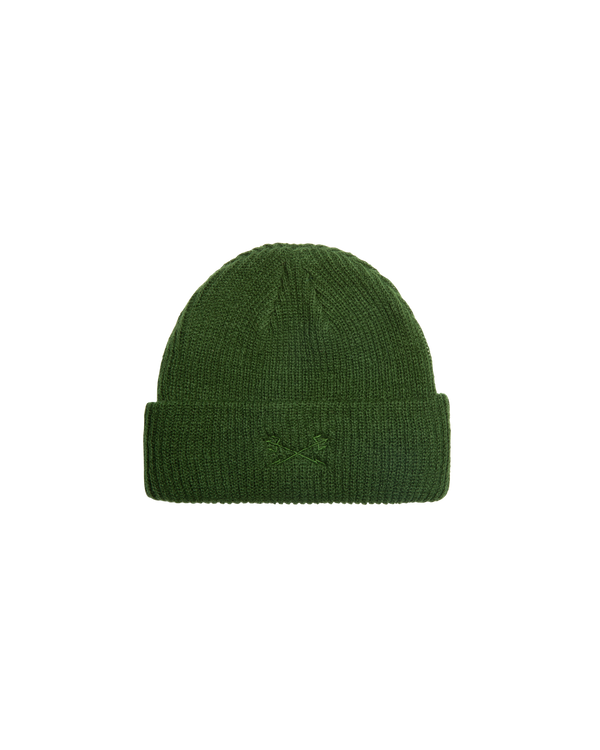 dark seas Go-To Beanie GREEN
