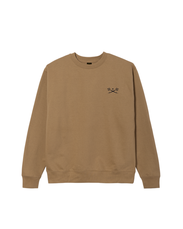 dark seas Go-To II Crewneck SANDSTONE