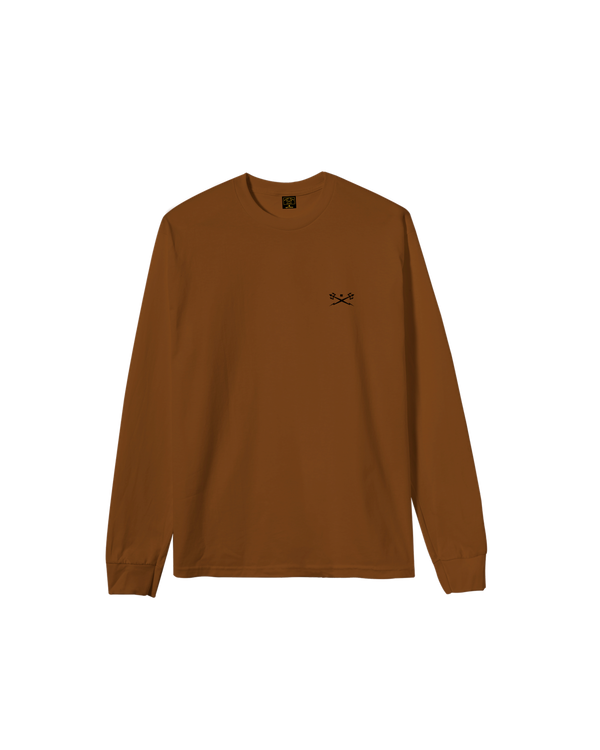 dark seas Go-To II Stock LS T-Shirt BROWN SUGAR