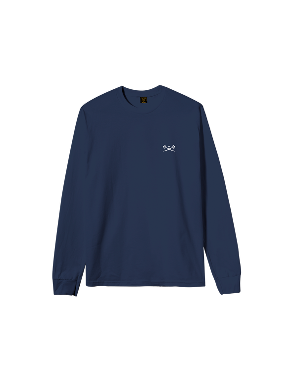 dark seas Go-To II Stock LS T-Shirt NAVY