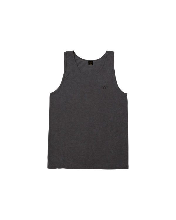 dark seas Go-To II Stock Tank GUNMETAL HEATHER