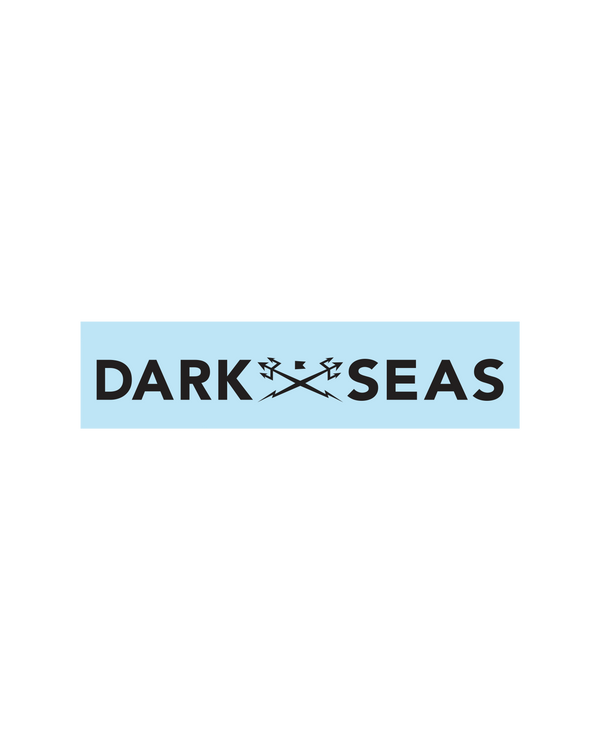 dark seas Headmaster Die Cut Sticker BLACK