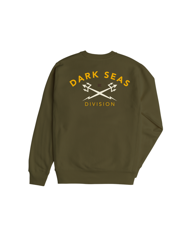 dark seas Headmaster III Crewneck ARMY