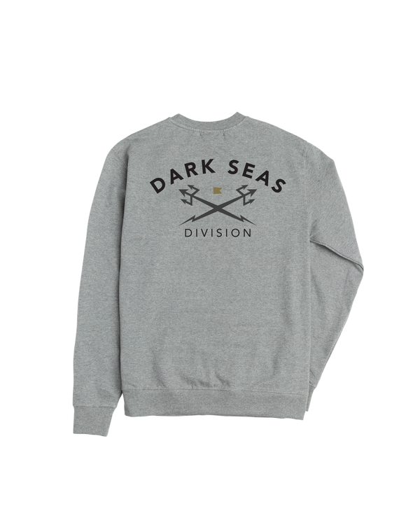 dark seas Headmaster III Crewneck HEATHER GUNMETAL