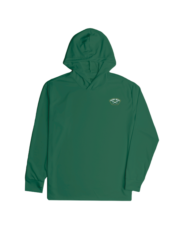 Dark Seas Headmaster III LS Hooded T-Shirt FOREST