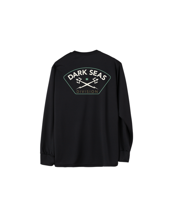dark seas Headmaster III LS Uv T-Shirt BLACK