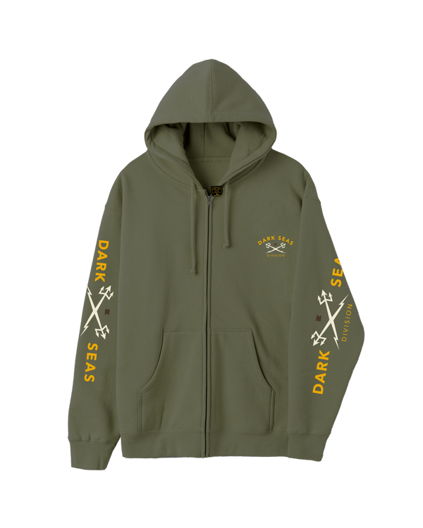 Dark Seas Headmaster III Zip Hood ARMY