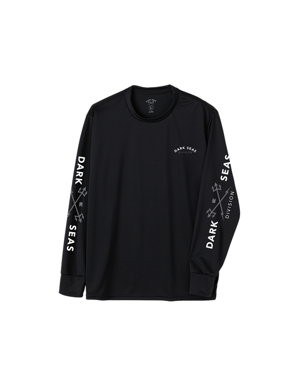 dark seas Headmaster LS Uv T-Shirt BLACK