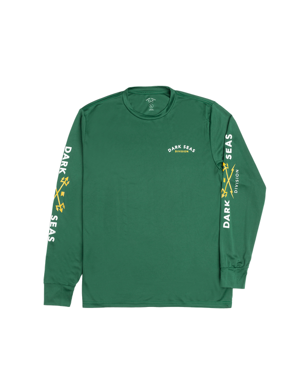 dark seas Headmaster LS Uv T-Shirt FOREST