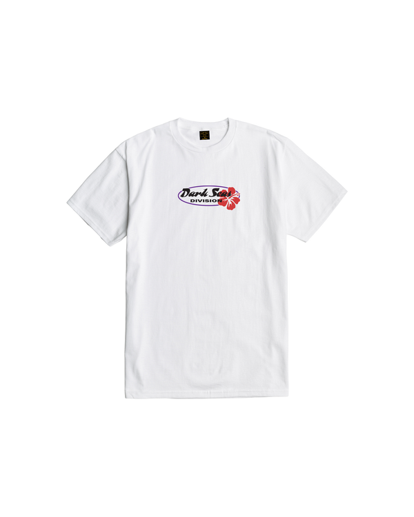 dark seas Hibiscus Stock T-Shirt WHITE