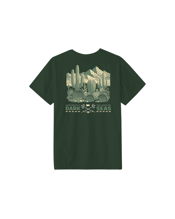 dark seas High & Dry Pigment T-Shirt BRONZE GREEN