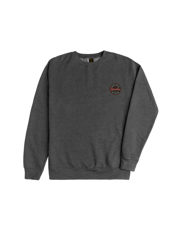 Dark Seas Instinctive Crewneck HEATHER CHARCOAL