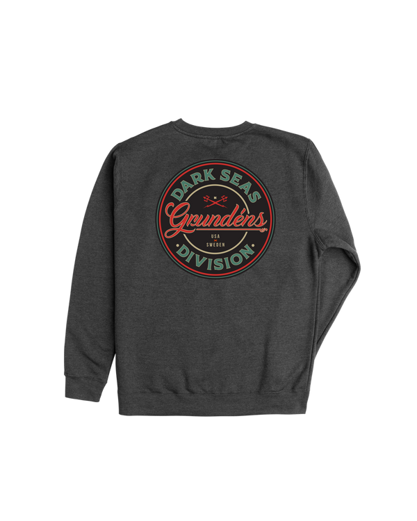 dark seas Instinctive Crewneck HEATHER CHARCOAL