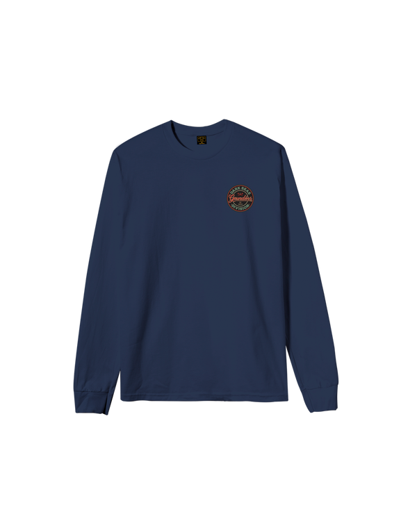 Dark Seas Instinctive Stock LS T-Shirt NAVY
