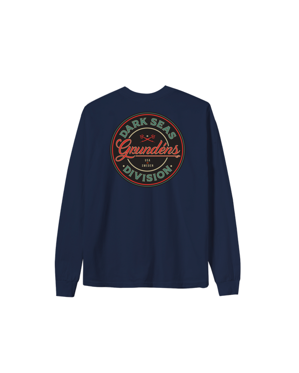 dark seas Instinctive Stock LS T-Shirt NAVY