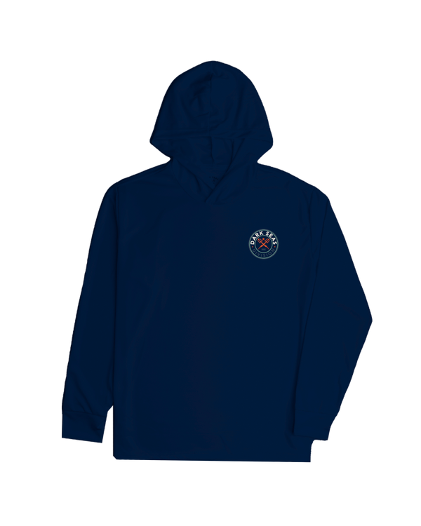 Dark Seas Navigator LS Hooded T-Shirt NAVY