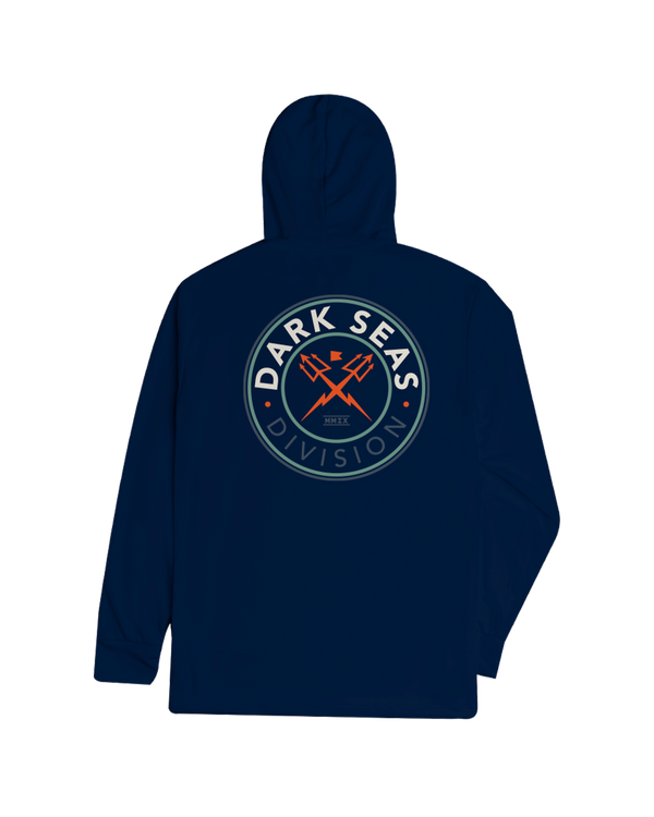 dark seas Navigator LS Hooded T-Shirt NAVY